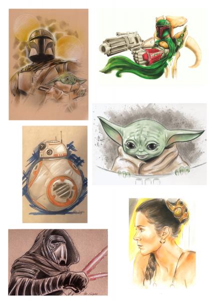 Star Wars Postcard Bundle Print