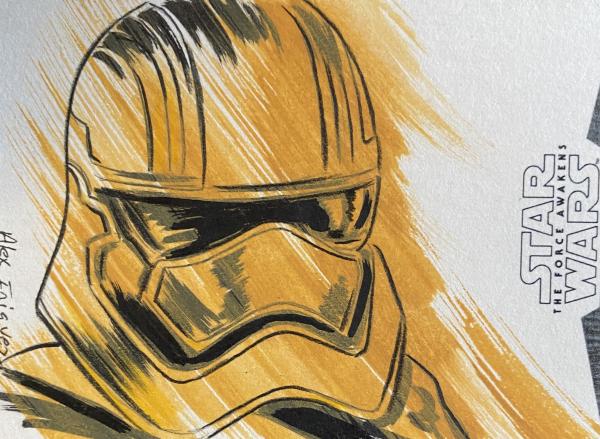 Captain Phasma Sketch Card (Topps Licensed Original)