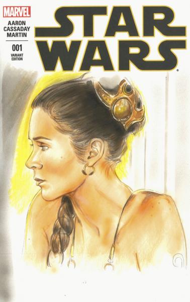 Princess Leia Comic Book Cover (Original Art)