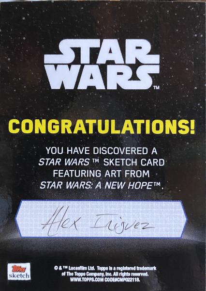 Han Solo Sketch Card (Topps Licensed Original) picture