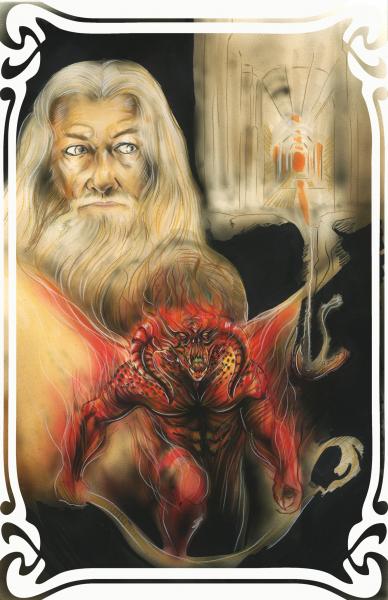 Gandalf & the Balrog Poster Print picture