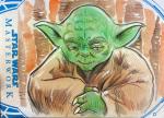 Yoda Masterworks Sketch Card (Topps Licensed Original)