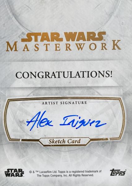 Yoda Masterworks Sketch Card (Topps Licensed Original) picture