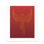 Techy Phoenix Art Print