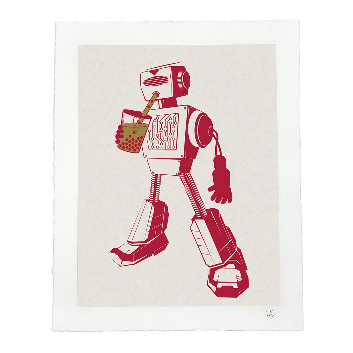 Boba Bot Art Print picture
