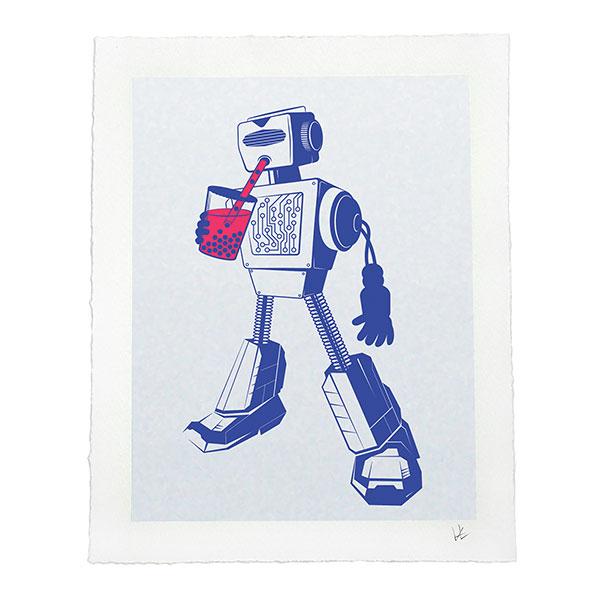 Boba Bot Art Print