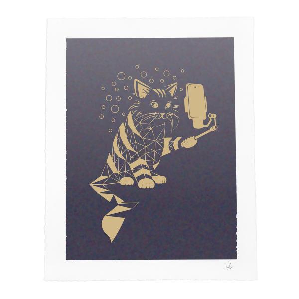 Snap Cat Art Print