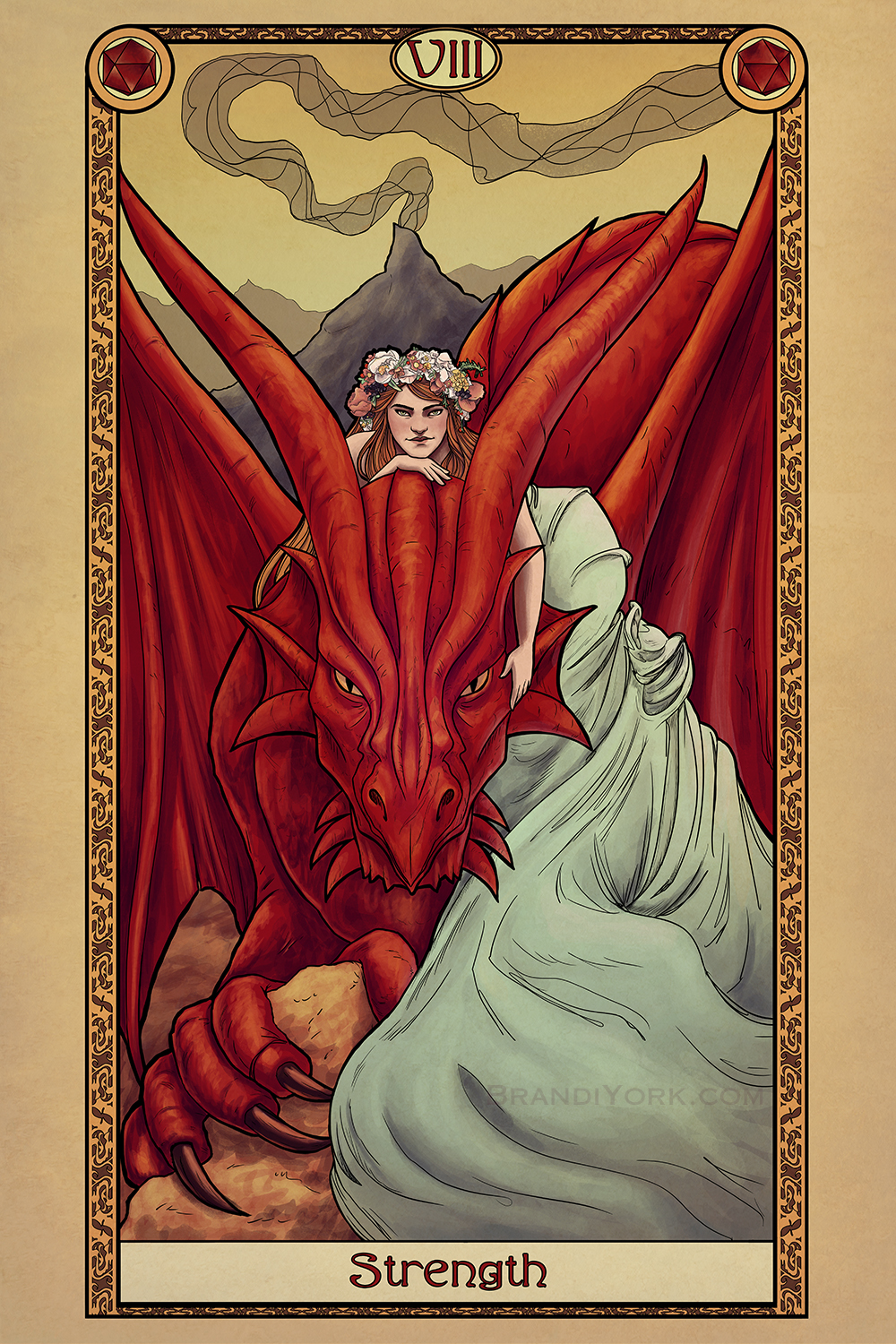 Tabletop Tarot - Strength - Print picture