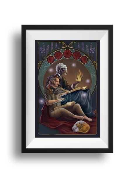 Critical Role - Xhorasian Nights - Caleb and Essek Print