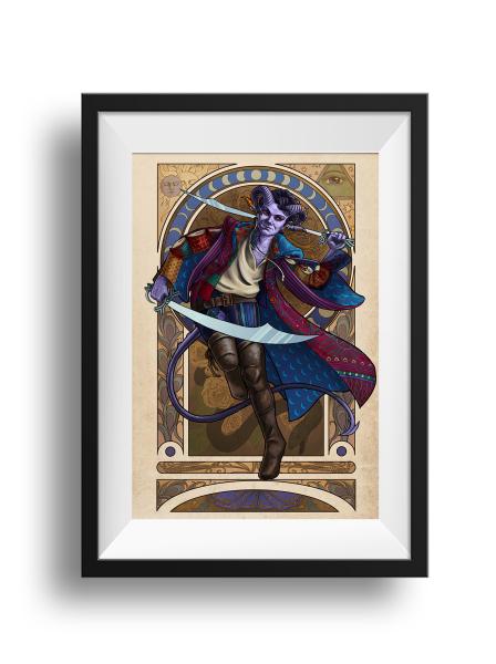 Critical Role - The Magnificent Bastard - Mollymauk Tealeaf Print
