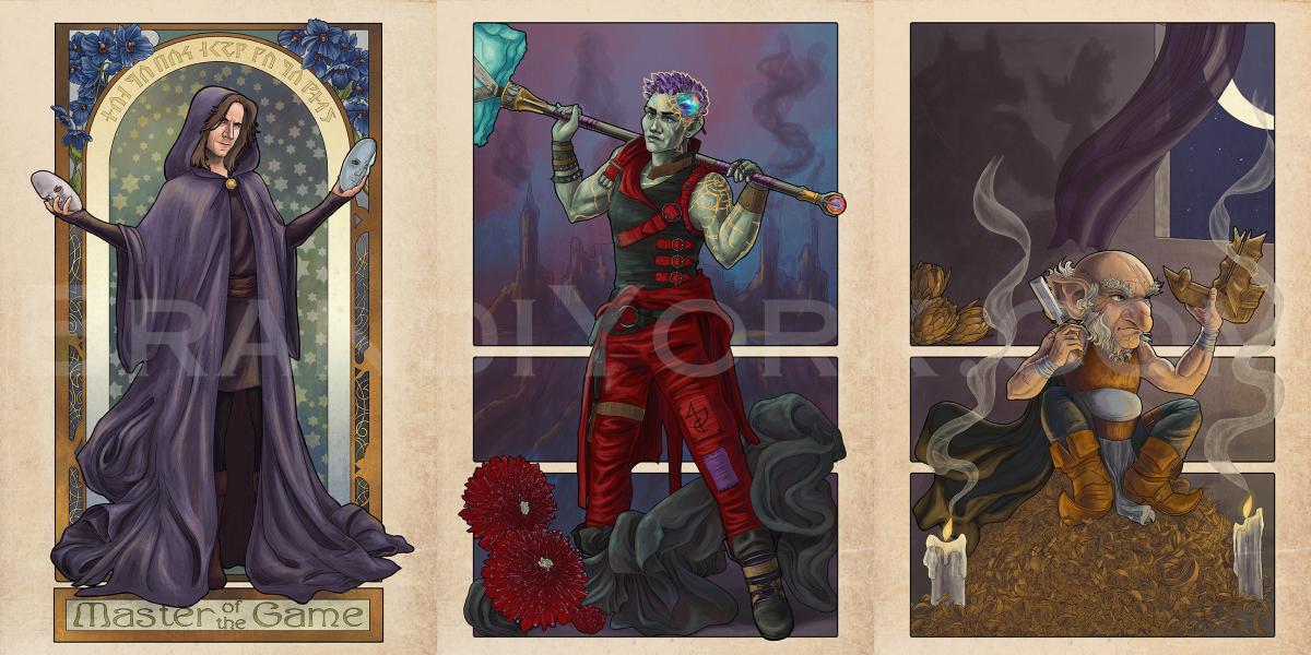 Critical Role - Bells Hells With Matthew Mercer 9 Piece Print Set picture