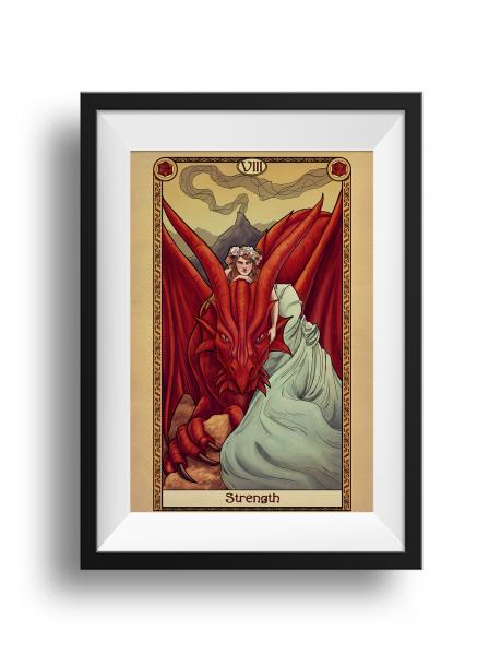 Tabletop Tarot - Strength - Print
