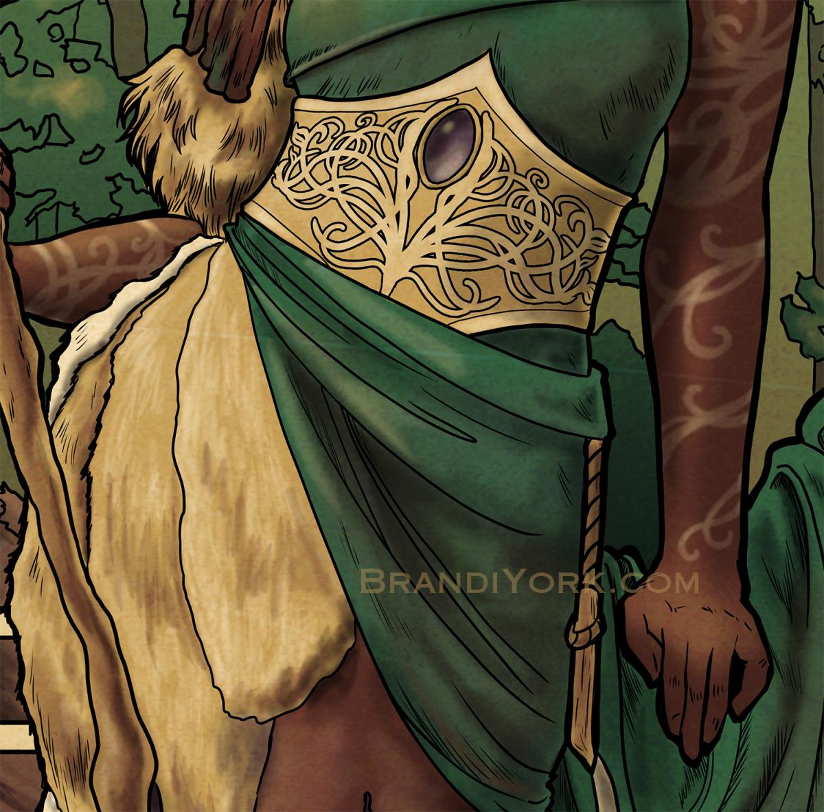 La Druide - The Druid - Print picture