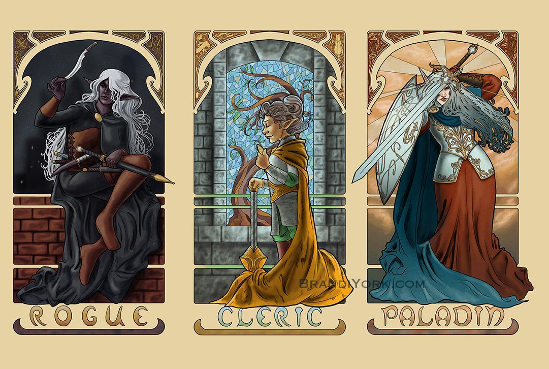 Tabletop Nouveau 12 Piece Mini Print Set picture