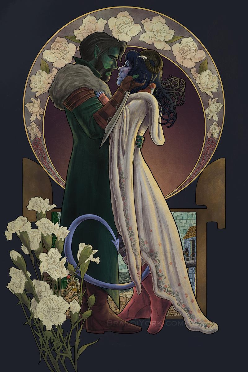 Critical Role - Can I Kiss You? - Fjord and Jester Print picture