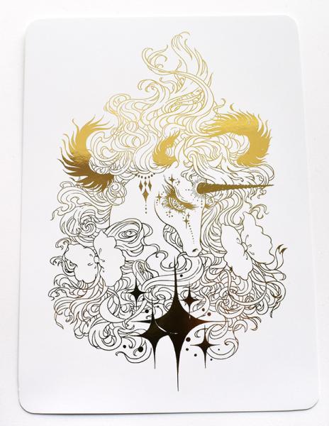 Gold Foil Unicorn