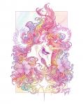 Rainbow Unicorn Art Print