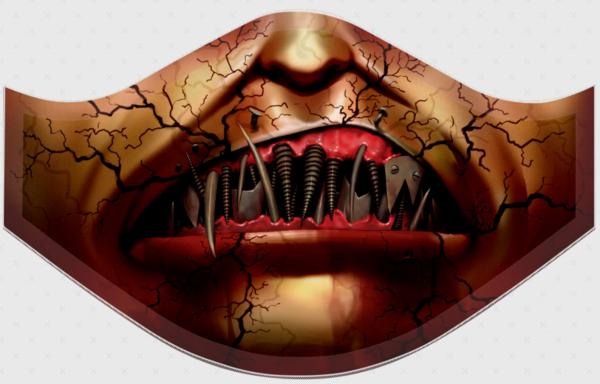 Vampire with Iron Teeth Facemask
