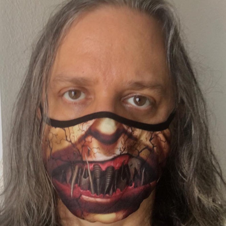 Vampire with Iron Teeth Facemask picture