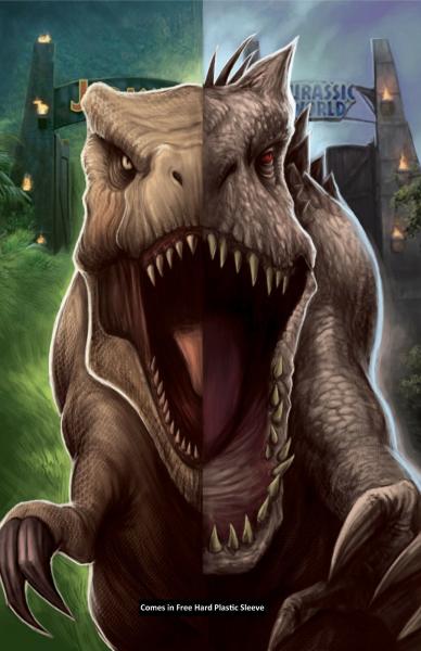 T-Rex/Indominus Rex Split Art Print picture