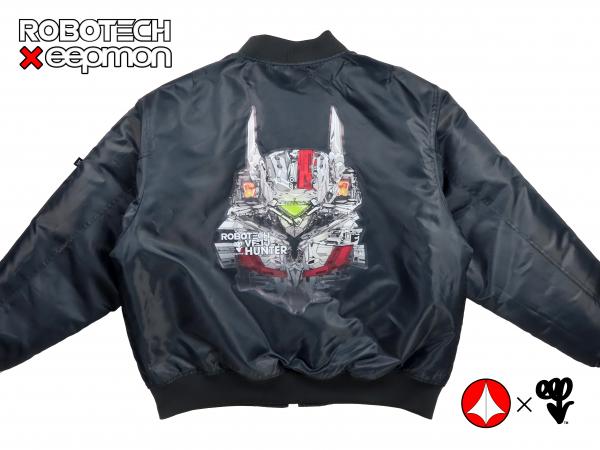 Robotech X Eepmon - VF-1J Rick Hunter (GREY) & VF-1S Skull Leader (BLACK) Aviator Flight Jackets (Each Sold Separately) picture