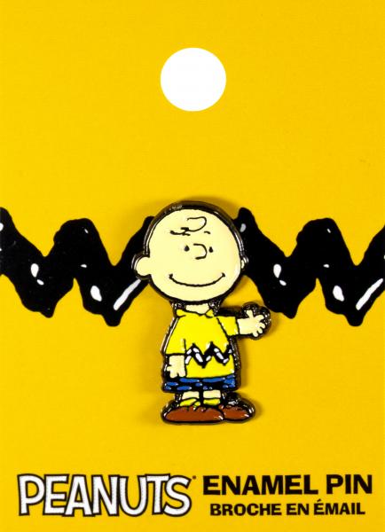 Peanuts Charlie Brown Licensed Enamel Pin Licensed by Aquarius NIP .875in x 1.125in BX14