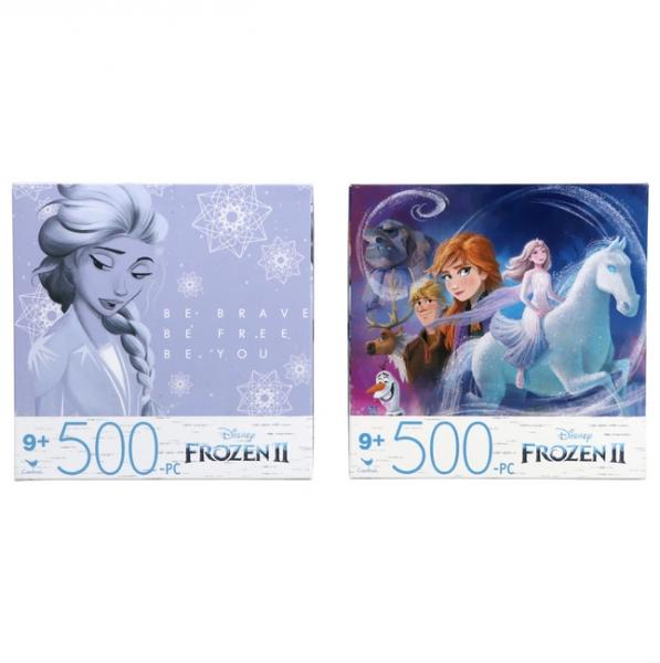 Set of 2 - Frozen II Puzzle (500 Piece Jigsaw Puzzle) - Officially Licensed Disney Merchandise & Collectibles (Set of 2)