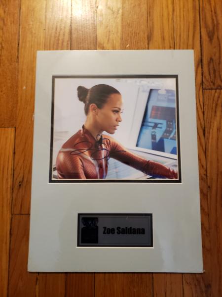 Zoe Saldana as Uhura AUTOGRAPH Photo Star Trek