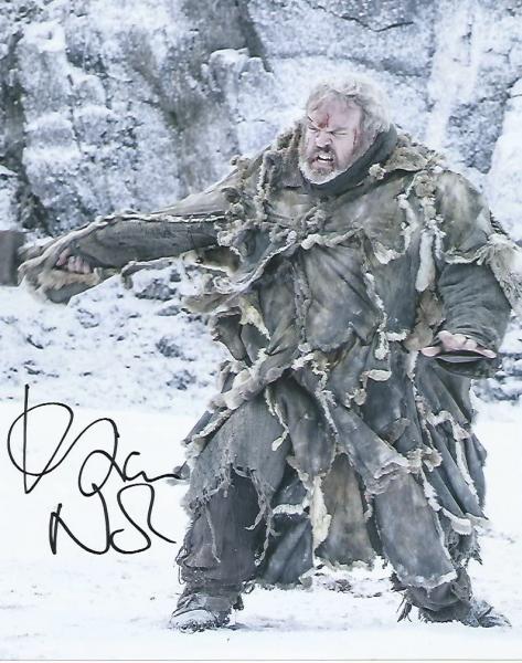 Kristian Nairn as Hodor Game of Thrones 8in x 10in AUTOGRAPH photo pose1