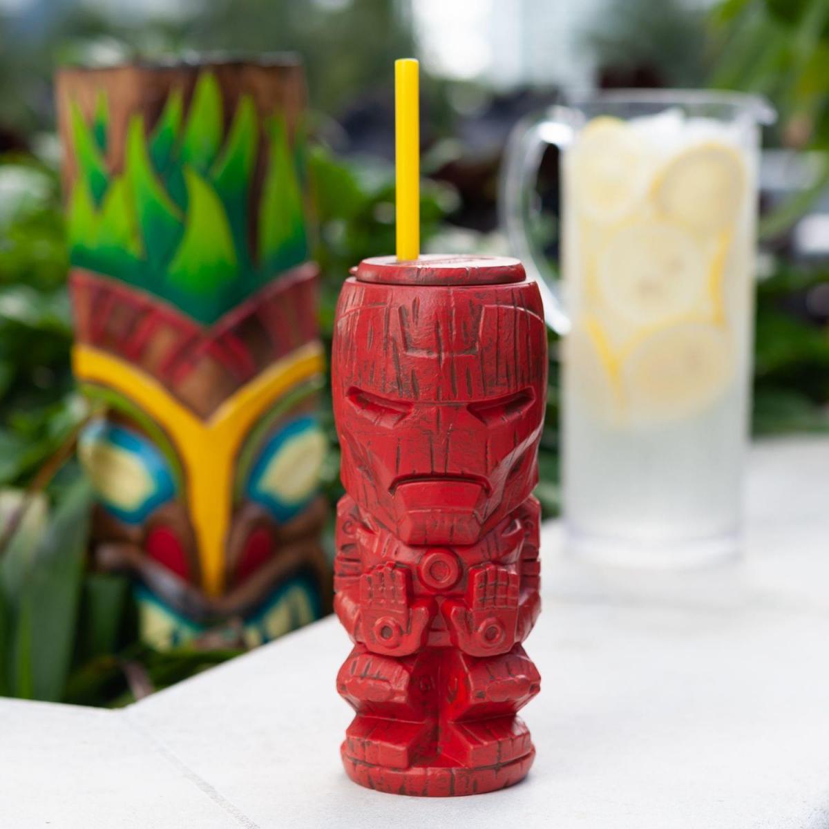Marvel Iron Man 22oz Plastic Geeki Tikis Tumbler picture