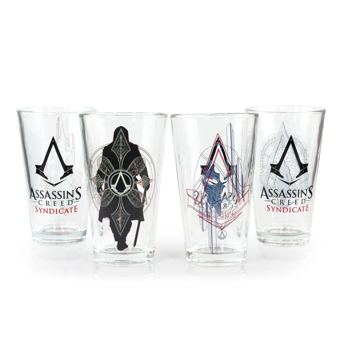 Assassin's Creed Syndicate 16oz Pint Glass 4-Pack picture