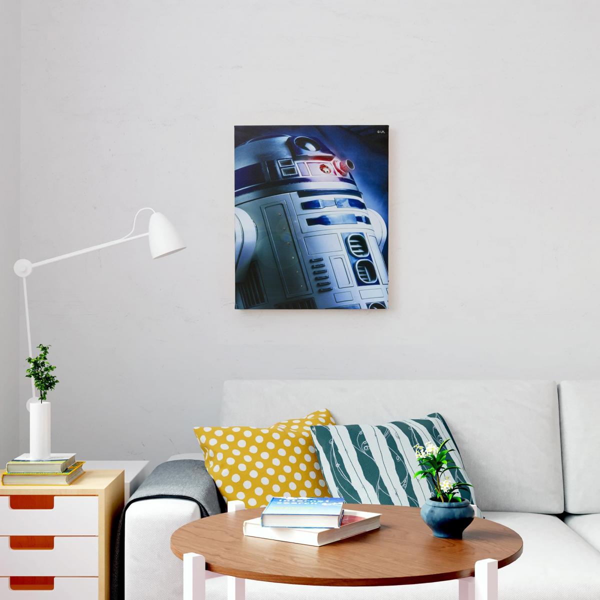 Start Wars 23.9"x19.9" Illuminated Canvas Wall Art: R2-D2 picture