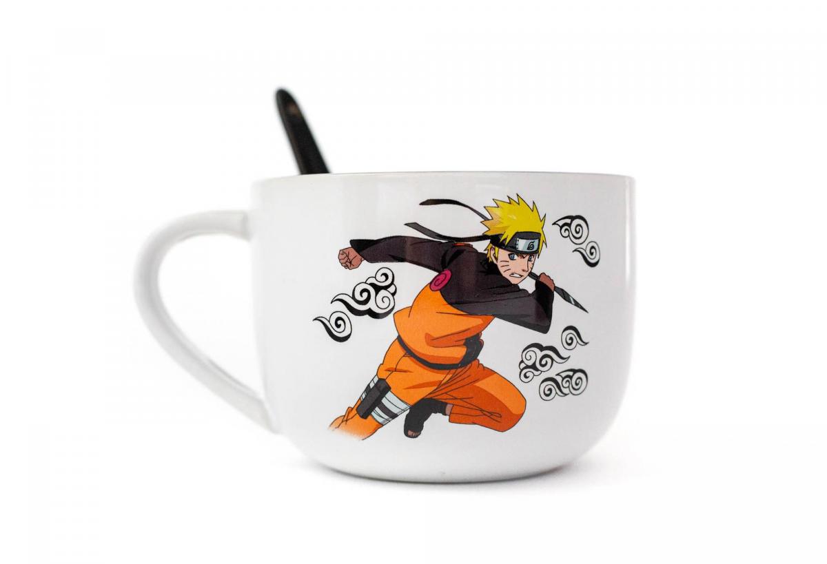Naruto 20oz Ceramic Soup Mug with Spoon picture