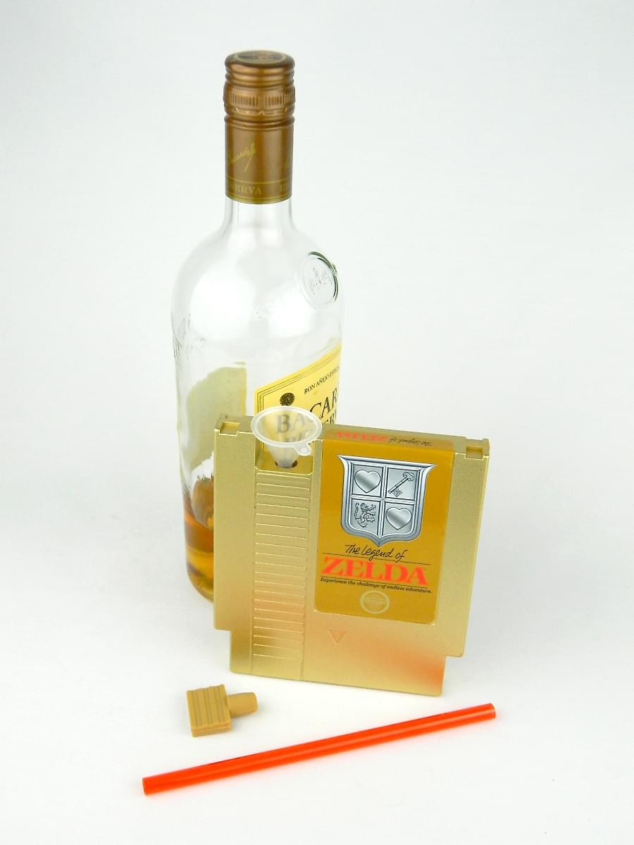 Legend of Zelda 5oz Gold Cartridge Canteen picture