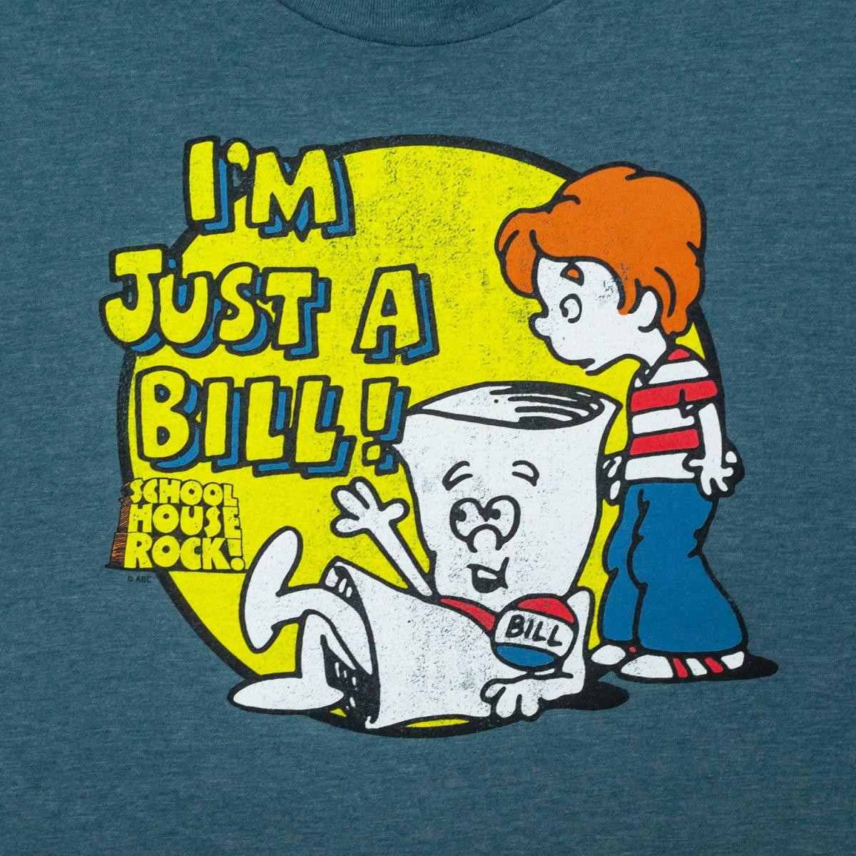 Schoolhouse Rock! "I'm Just A Bill" Men's Grey T-Shirt - LG picture