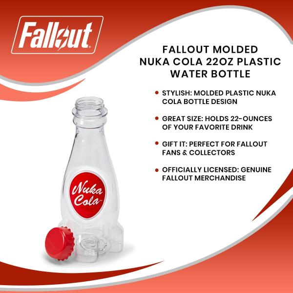 Fallout Molded Nuka Cola 22oz Plastic Water Bottle picture