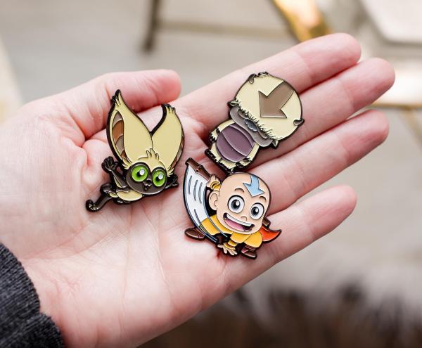 Avatar Last Airbender Chibi Characters Pin 3-Pack picture