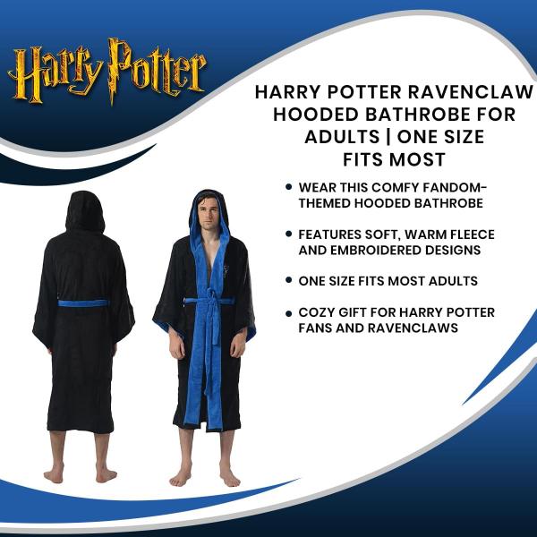 Harry Potter Ravenclaw Adult Hooded Fleece Robe picture