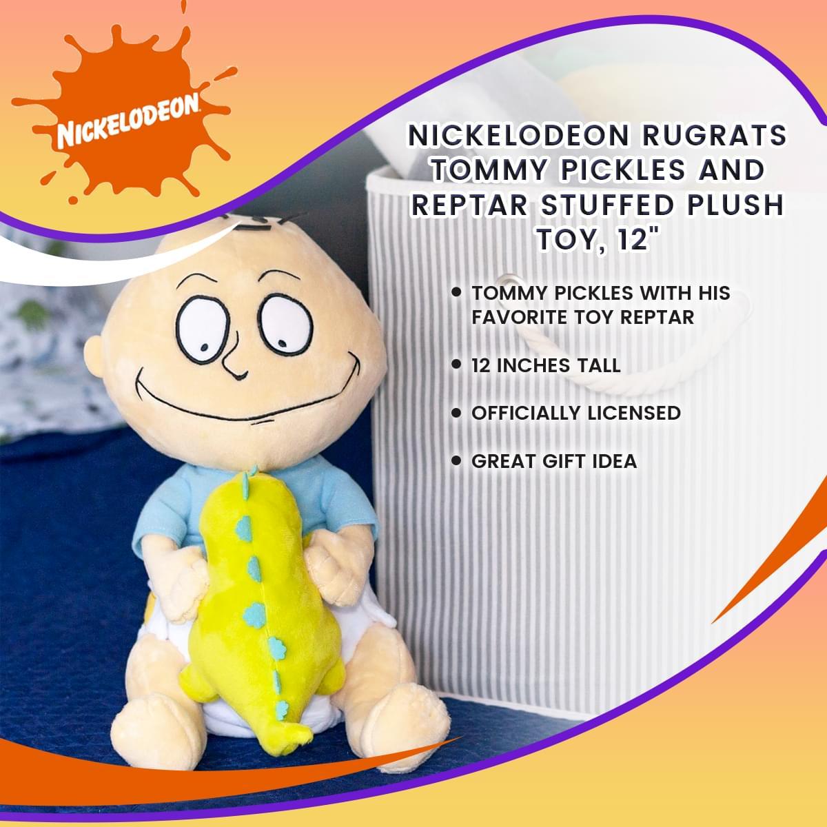 Nickelodeon Rugrats Tommy Pickles with Reptar 12" Plush picture