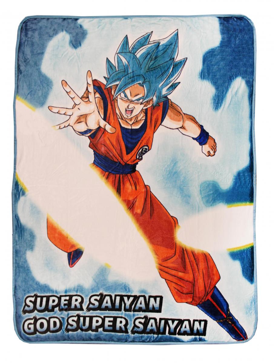 Dragon Ball Z Goku Super Saiyan Blue Fleece Throw Blanket picture