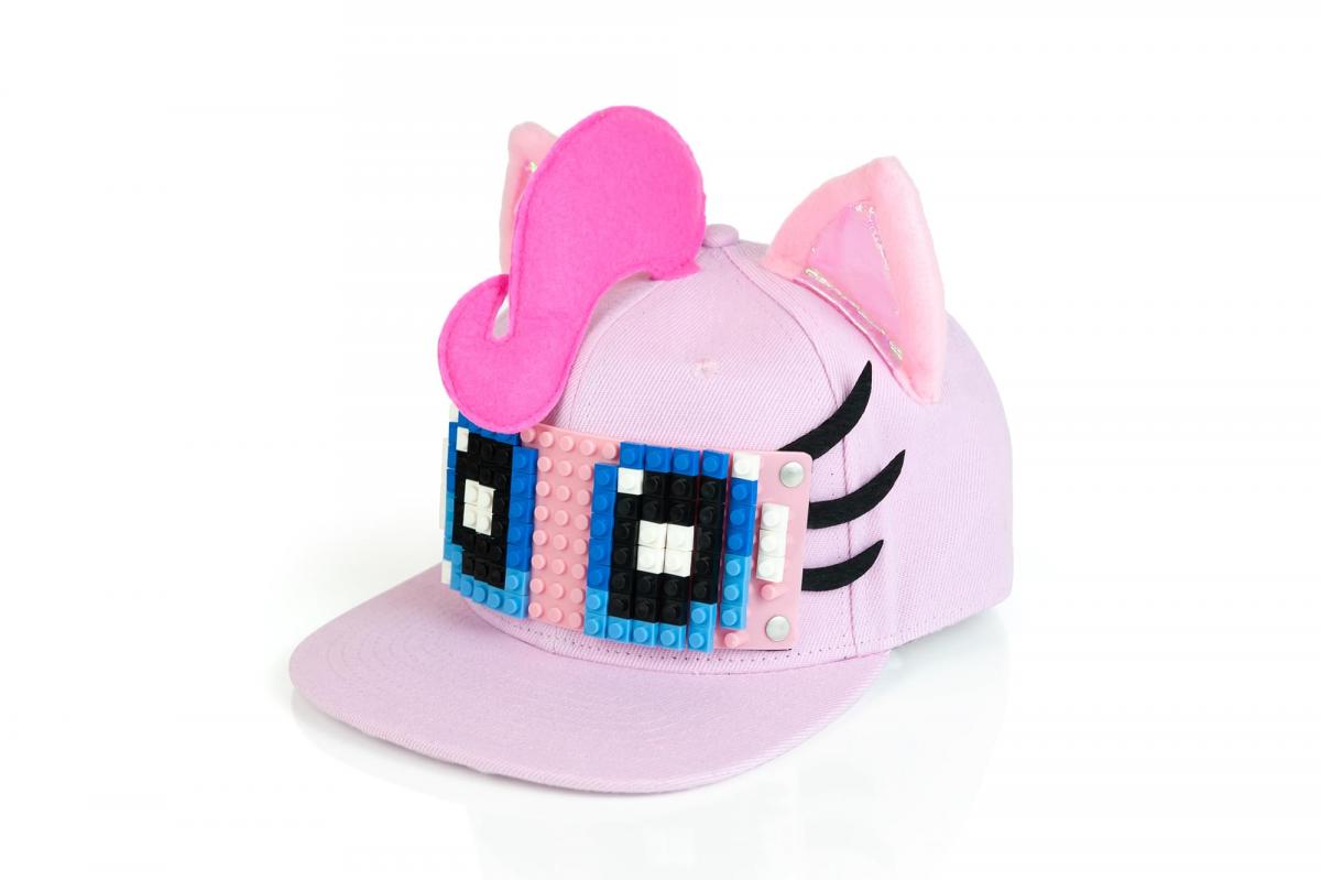 My Little Pony Pinkie Pie Bricky Blocks Snapback Hat picture