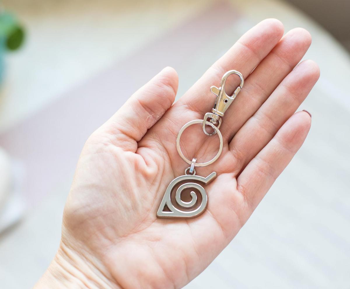 Naruto Hidden Leaf Village Logo Enamel Keychain picture