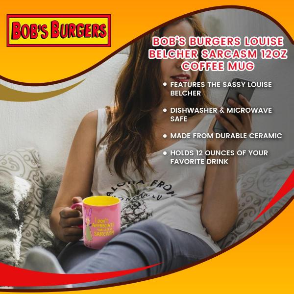 Bob's Burgers Louise Belcher Sarcasm 12oz Coffee Mug picture