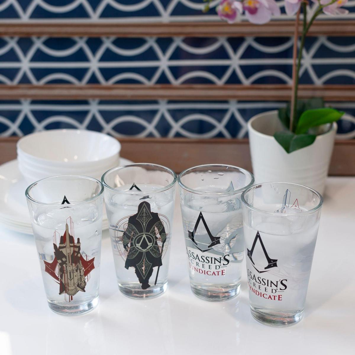 Assassin's Creed Syndicate 16oz Pint Glass 4-Pack picture