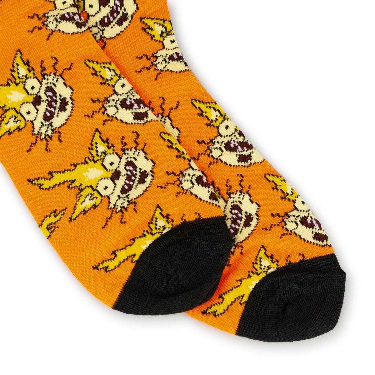 Rick and Morty OSFM Crew Socks, 1 Pair, Squanchy The Cat picture