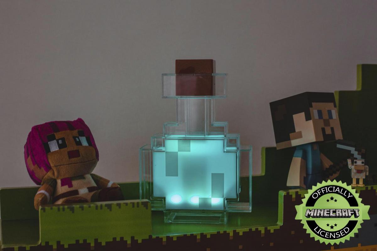 Minecraft Potion Bottle 7.4 Inch Color-Changing LED Lamp picture