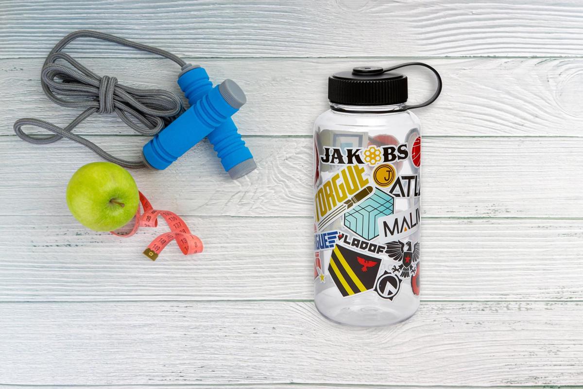 Borderlands Manufacturer Logos 32oz Plastic Water Bottle picture