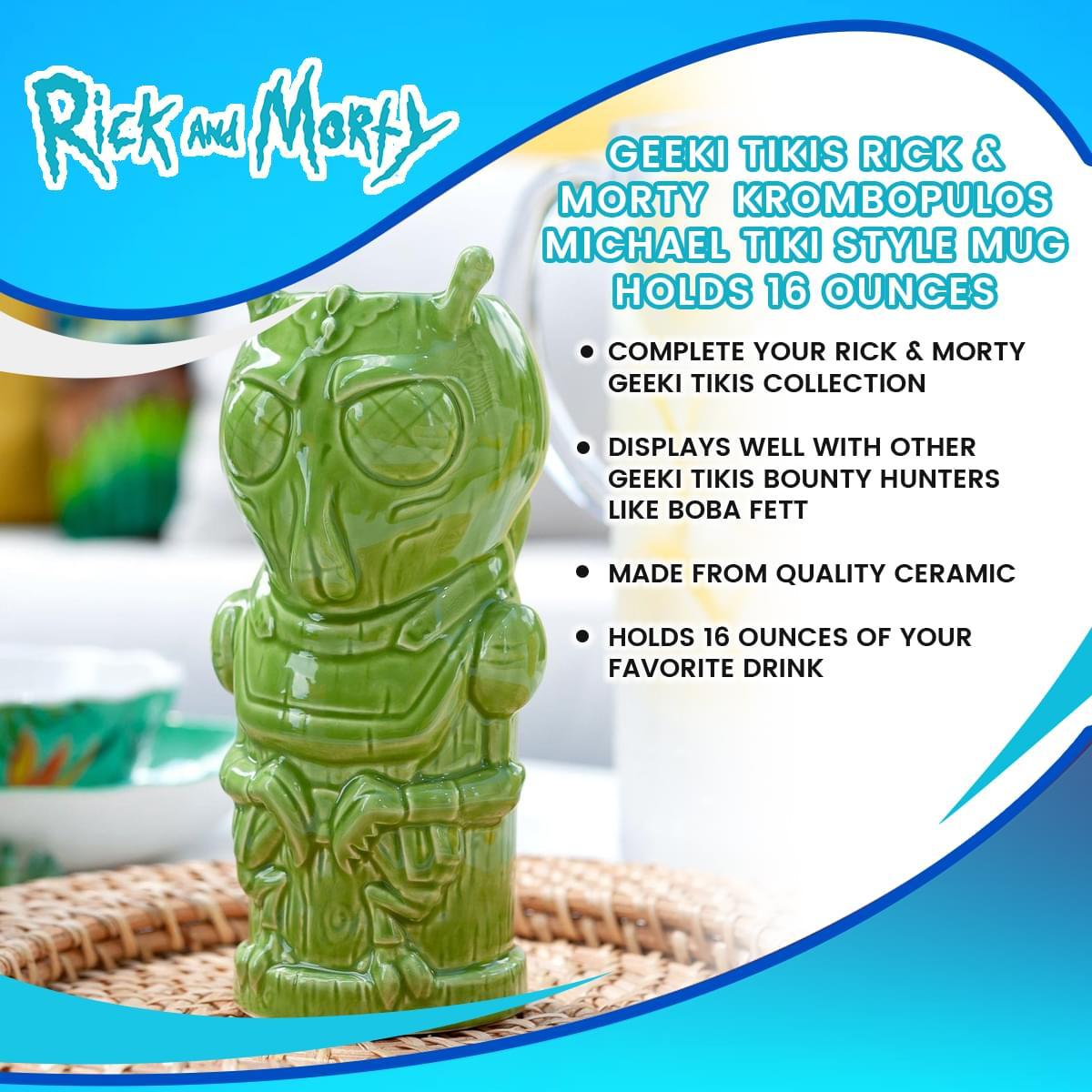 Rick and Morty Krombopulos 16oz Geeki Tikis Ceramic Mug picture