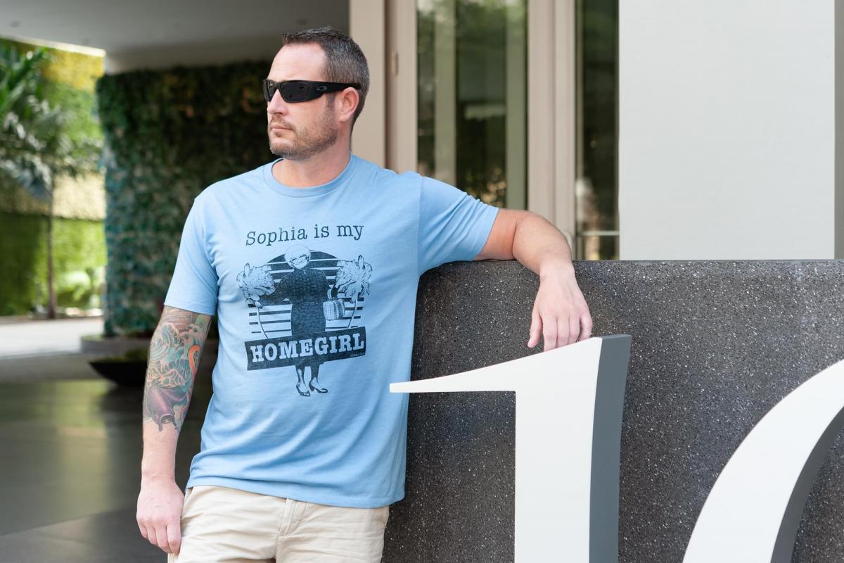 Golden Girls Sophia Homegirl Mens Light Blue T-Shirt | XXL picture