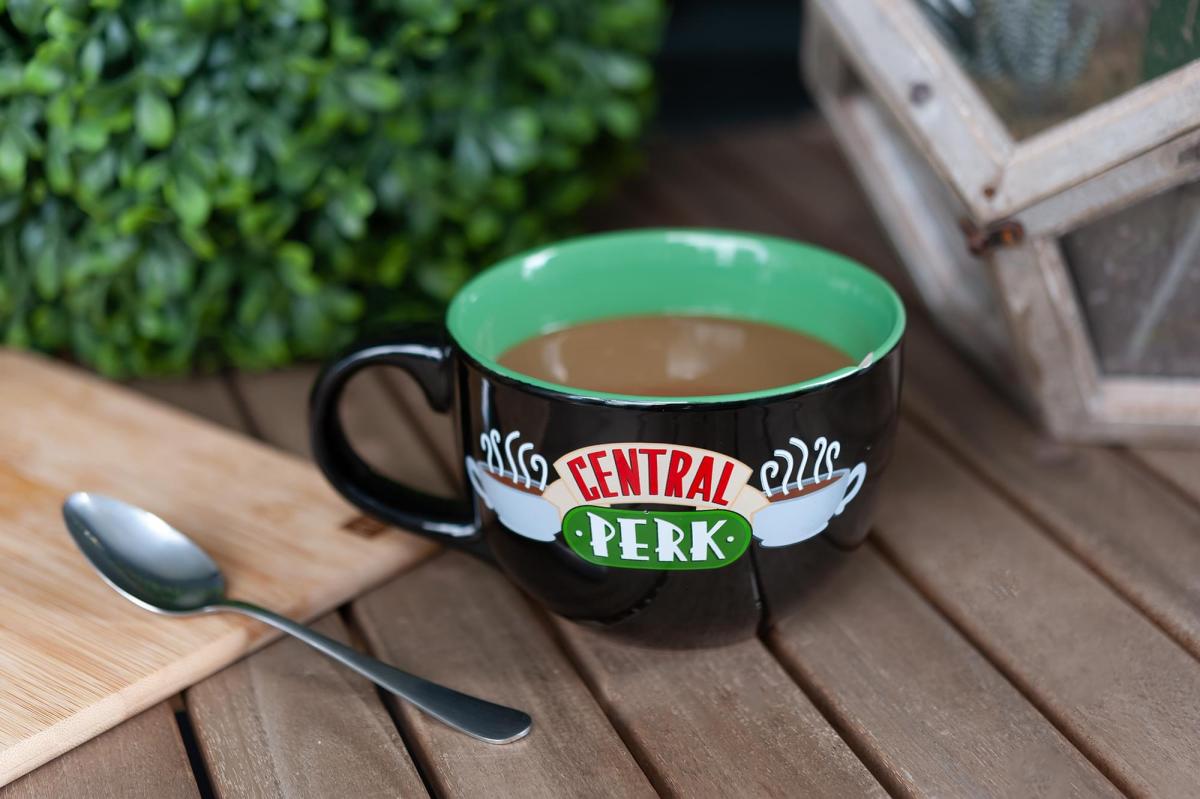 Friends Central Perk Ceramic 24oz Black Ceramic Soup Mug picture